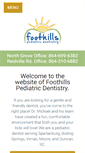 Mobile Screenshot of foothillspediatricdentist.com